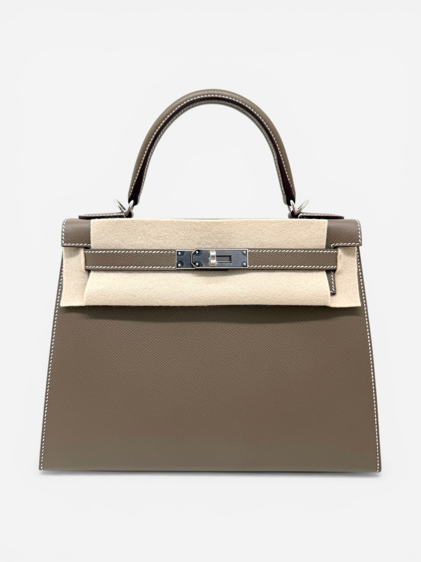 Hermes Kelly 28 Etoupe Epsom PHW