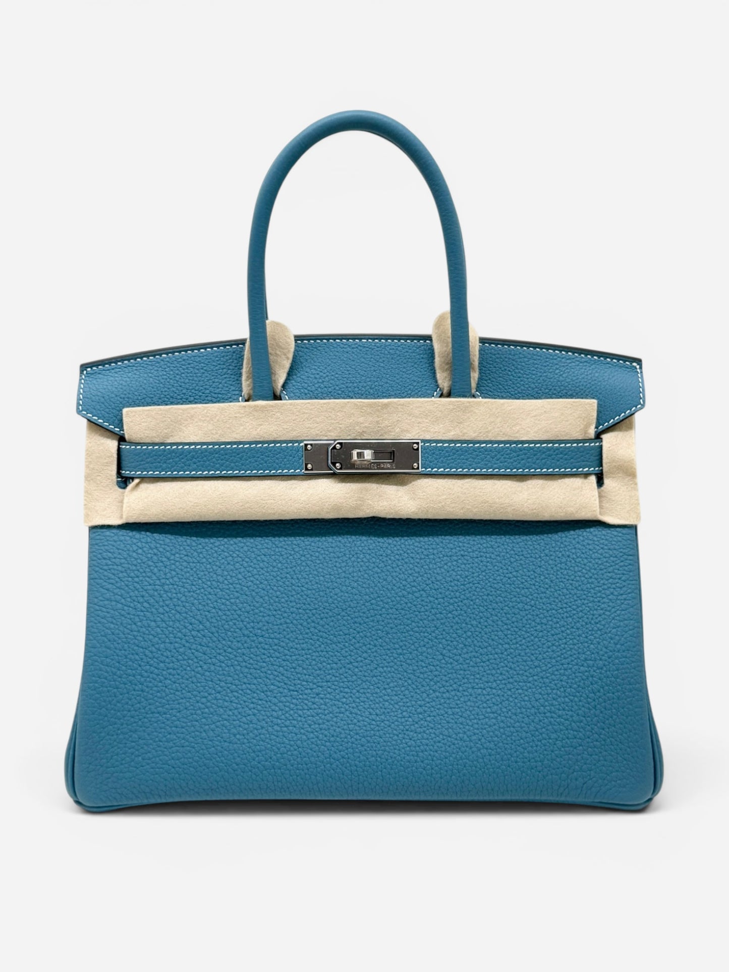 Hermes Birkin 30 Blue Jean Togo PHW