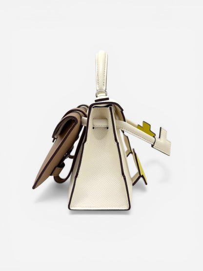 Hermes Kelly Doll Picto Nata/Lime/Mauve Sylvestre/Chai Epsom PHW