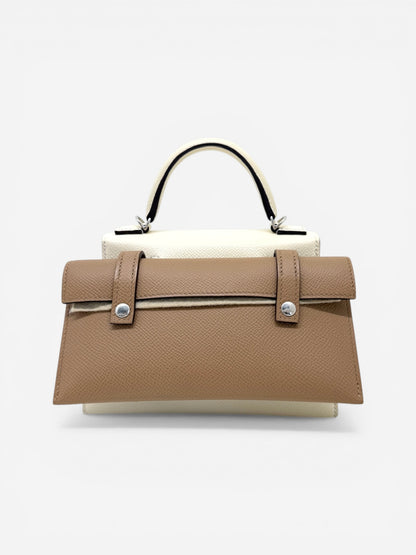 Hermes Kelly Doll Picto Nata/Lime/Mauve Sylvestre/Chai Epsom PHW