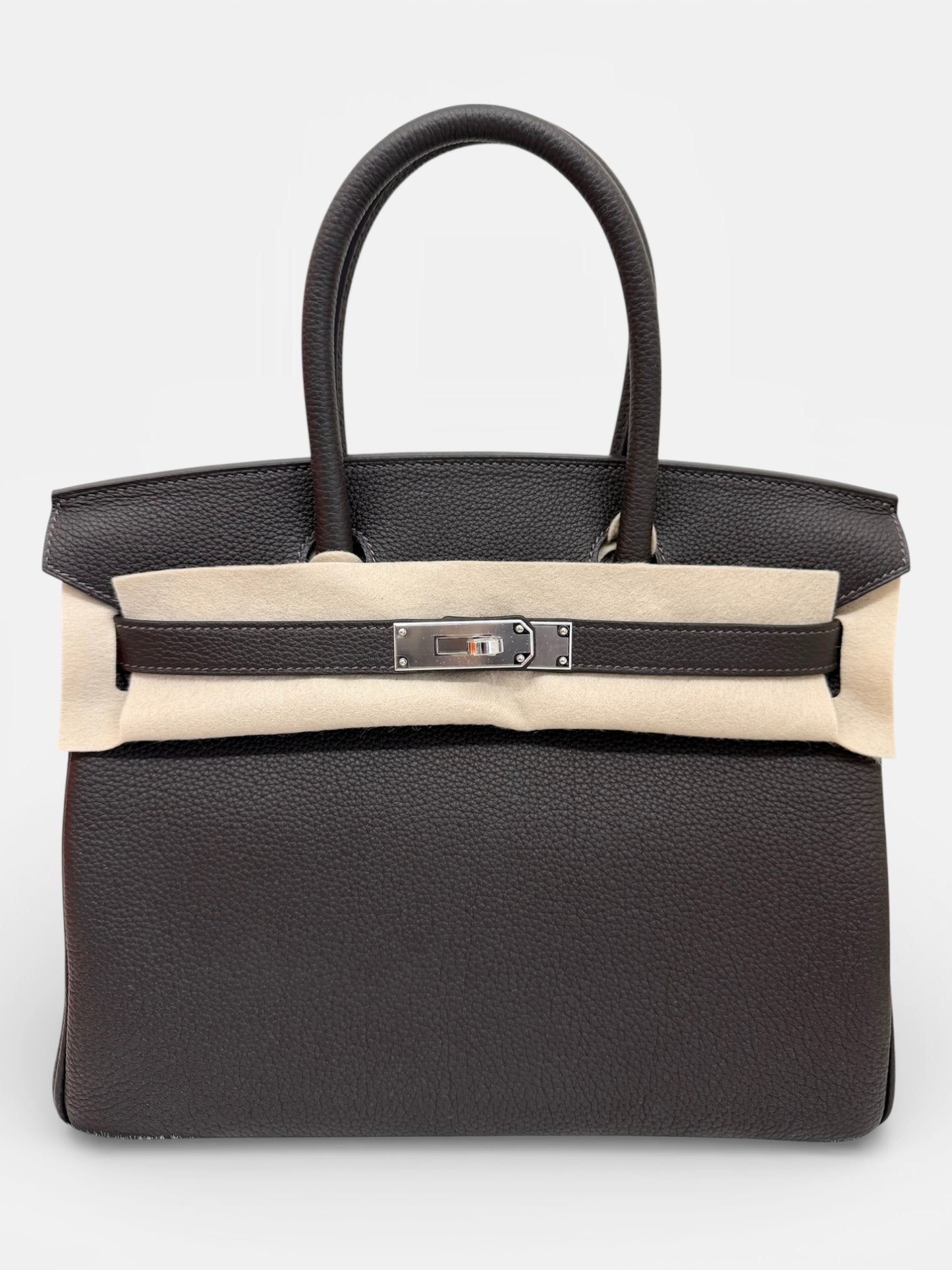 Hermès Birkin 30 Bai Brun Togo PHW