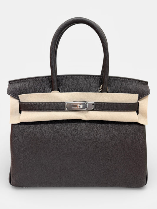 Hermès Birkin 30 Bai Brun Togo PHW