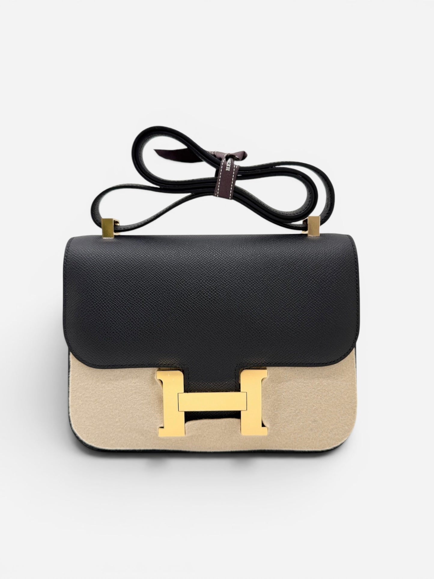Hermes Constance 24 Black Epsom GHW