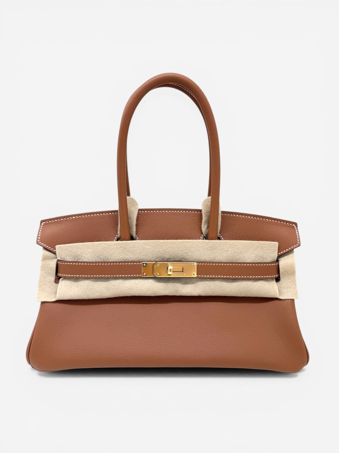 Hermes Birkin Shoulder Gold Evercolor GHW